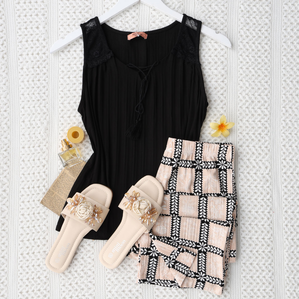 Untitled-3 بيجاما بنطلون قطن - الصورة 1