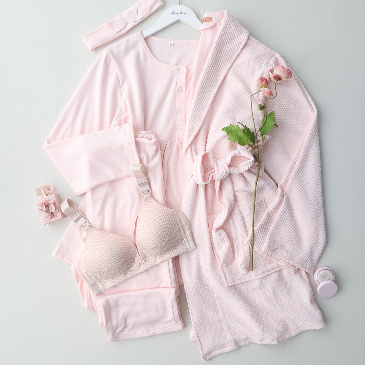 Untitled-4-Recovered-Recovered-Recovered بيجاما ثلاث قطع قطن مبطن حمل - الصورة 1